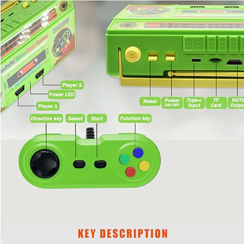 Game Console System Support 2 Players, Plug tv Games HDTV Output ,Parent-Child Game , Father and Son, Birthday Gifts Choice for Children/Adults