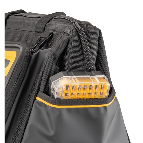 DEWALT Tool Bag, Water Resistant, Hard Bottom, 16-inch, Professional Tool Tote (DWST560103)