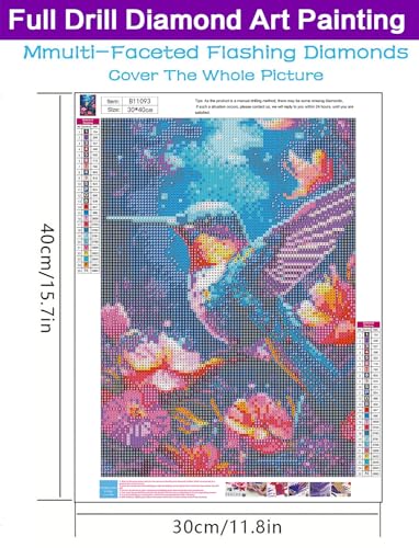 generic Diamond Painting Kits for Adults - Dragonfly DIY 5D Diamond Art Kits Full Drill Diamond Dots Paintings with Diamonds Gem Art and Crafts Home Decor Stained Glass Dragonfly 12x16inch, B11281