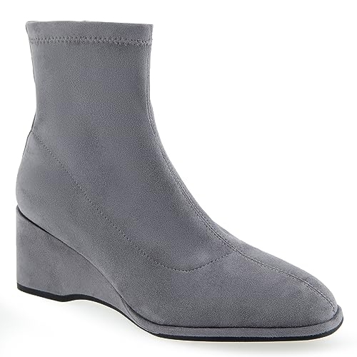 Aerosoles Women's ANOUK Mid Calf Boot, Grey Faux Suede, 8.5