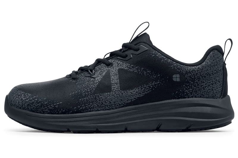 Shoes for Crews Toby II, Men's Nano Composite Toe (NCT) Work Shoes, Slip Resistant, Water Resistant, Black, Size 10