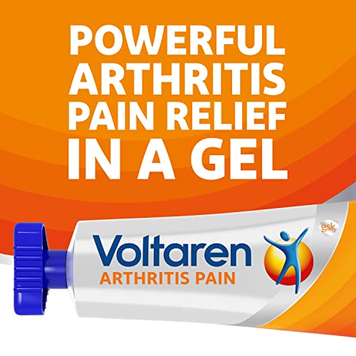 Voltaren Arthritis Pain Gel for Powerful Topical Arthritis Pain Relief - NEW Easy Open Cap - 100 g Tube And 20 g Travel Size Tube