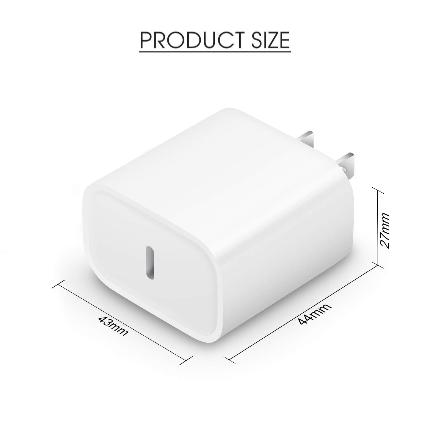 USB C Wall Charger for iPhone 15 Charger Block 20W PD Power Adapter Compatible iPhone 15/15Pro/15Pro Max/15Plus/14/13/12/11, iPad, Google Pixel, Samsung Galaxy and More