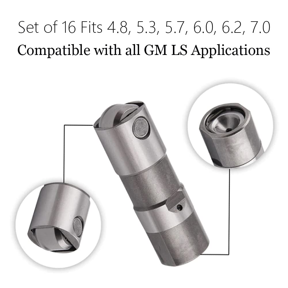 LS7 Lifters Set of 16 and Guide Trays, WQdunmo FITS LS1 LS2 LS3 LS6 LQ4 LQ9 LY5 LY6 LM7 4.8 5.3 5.7 6.0 7.0 Compatible with GM LS Applications