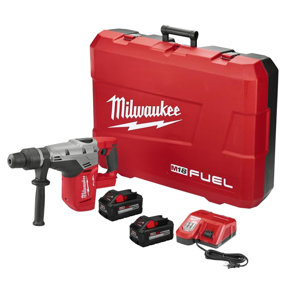 Milwaukee Tool 2717-22HD Rotary Cordless SDS Max Hammer Drill Kit 1-9/16 Inch 18.75 Inch M18 Fuel SDS Max