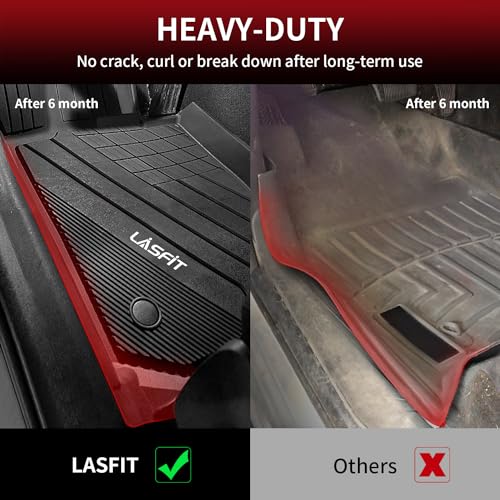 LASFIT TPE Rubber Car Mat, Custom Fit for Mazda CX5 2017-2024, All Weather Protection Floor Liners, Black, 30.0 x 22.0 x 5.0 inches