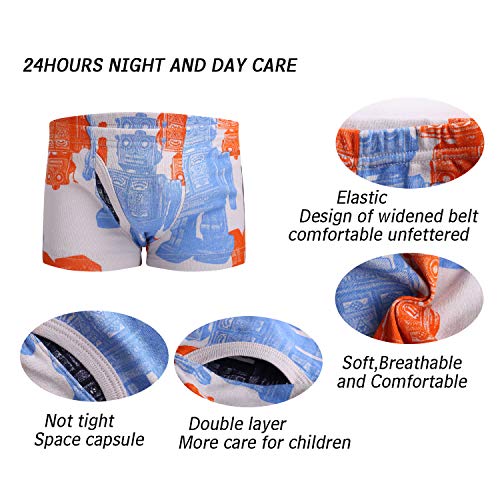 Taxzode Little Boys' Dinosaur Car Boxer Briefs Breathable Comfort Cotton Kids Boys Underwear Panties,9-piece set-2-3T 3-4T 4-5T 5-6years 7-8years 3-4 Years