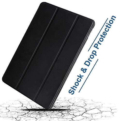 Arae for iPad 10.2 inch Case (9th Generation 2021) &(7th Generation 2019) & (8th Generation 2020) Auto Wake/Sleep Feature Standing Cover, Black