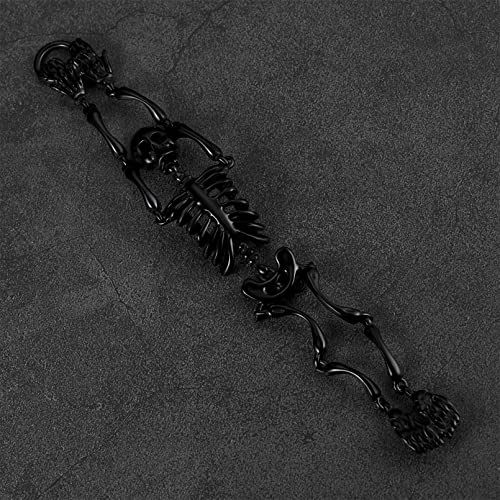 FaithHeart Bracelet for Men Punk Skull Chains Human Skeleton Gothic Jewelry for Female Hip Hop Cool Wristband