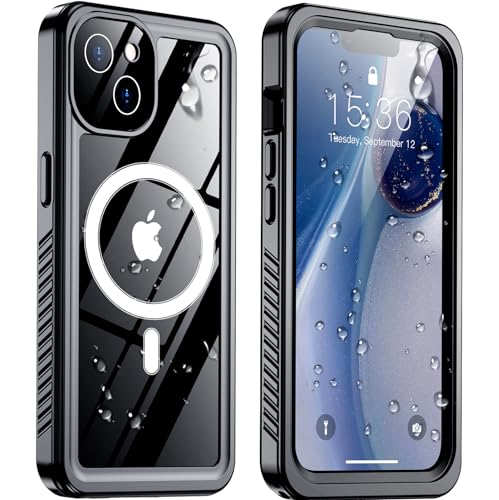 Temdan Magnetic for iPhone 13 Pro Case,[Compatible with Magsafe][Military Grade Drop Protection] Dropproof Heavy Duty Tough Rugged Shockproof Phone Case for iPhone 13 Pro(6.1")-Black