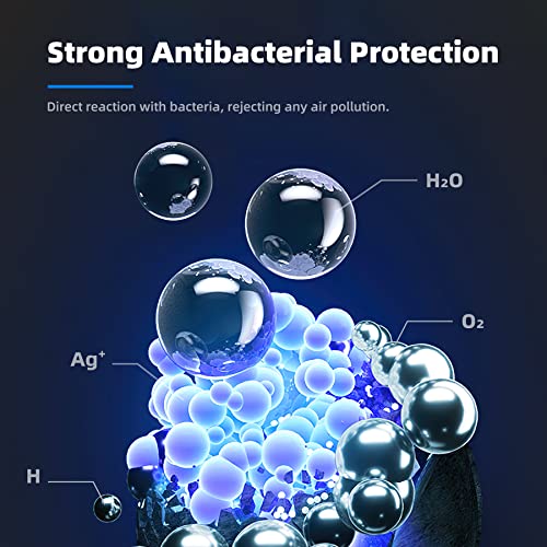 AROEVE MK01 & MK06 Air Filter Replacement 4-in-1 Air Filter for Smoke Pollen Dander Hair Smell Suitable- Standard Version(2 Pack)