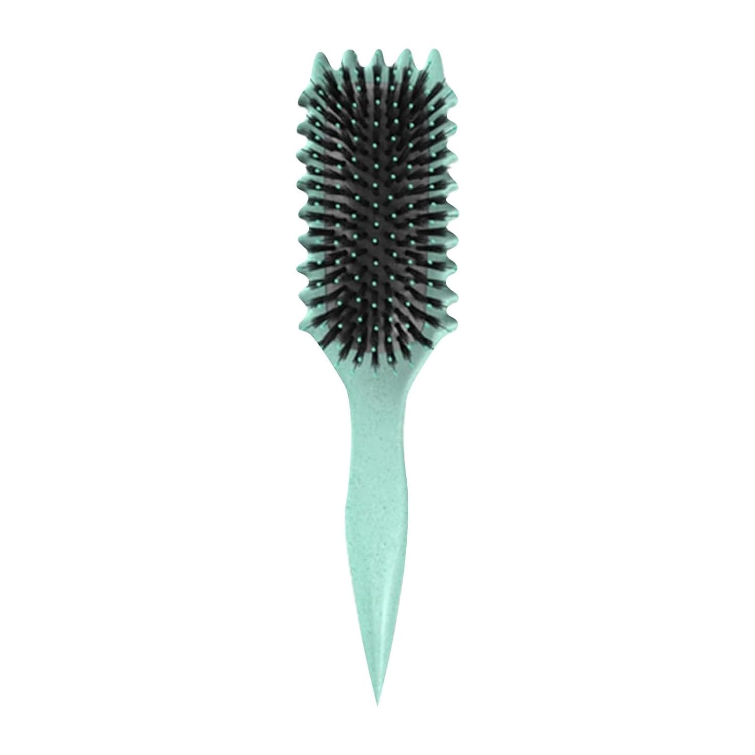 Curl Defining Brush, 2024 Newest Boar Bristle Hair Brush Styling Brush, Curly Hair Brush, Curl Define Styling Brush, Shaping & Defining Curls for Women (Green 1PCS)