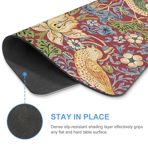 Keebik Gaming Mouse Pad, William Morris Mouse Pad7.1 x8.7 Inch Computer Mouse Mat Keyboard Full Desk Mousepad for Gaming, Office, Home