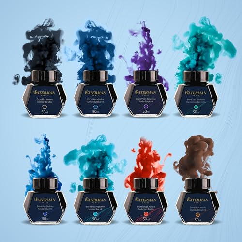 Waterman Fountain Pen Ink Intense Black 50ml Bottle