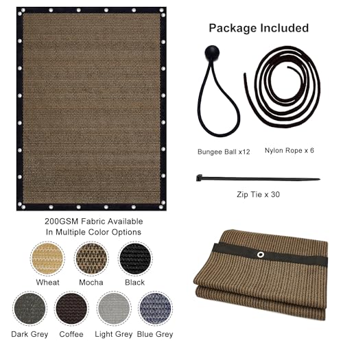Artpuch Outdoor Pergola Shade Cover 13x24 FT Sun Shade Cloth with Grommets Light Grey 90% UV Protection Canopy Patio Privacy Screen (Customized Available)