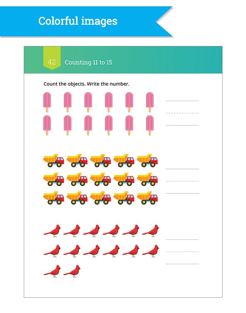 IXL The Ultimate Math Kindergarten Workbooks, Activity Book for Kids Ages 5-6 Covering Addition, Subtraction, Learn to Write and Count Numbers Through 100, Shapes, Telling Time, and More Mathematics