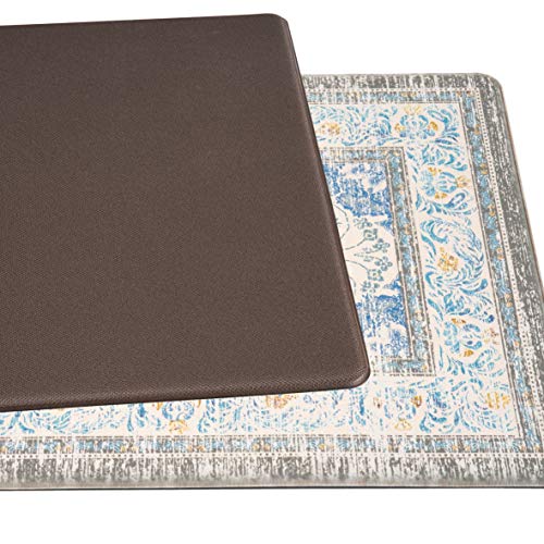 Rugshop Traditional Anti Fatigue Standing Mat 18" x 30" Blue