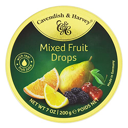Cavendish & Harvey | Pink Grapefruit Hard Candy Drops | 7 Ounce Tins - 1 Pack