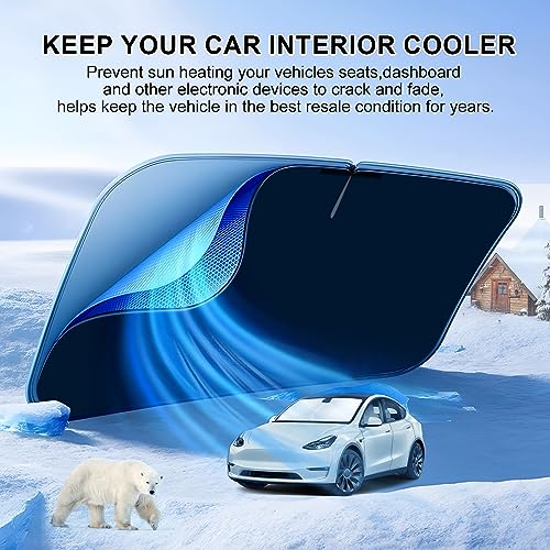 T TGBROS Windshield Sun Shade Custom Fit for 2020-2023 2024 Toyota Corolla Accessories Foldable Sun Shield Reflective Polyester Sun Visor Cover Block Heat and Sun Protection(Not for Corolla Cross)