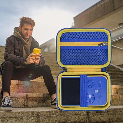 Case Compatible with Blaze Super Pocket Holds Evercade Cartridges, Case for Miyoo Mini Plus, Anbernic RG35XX / RG353V / RG353VS Retro Pocket Game Console, Only Case
