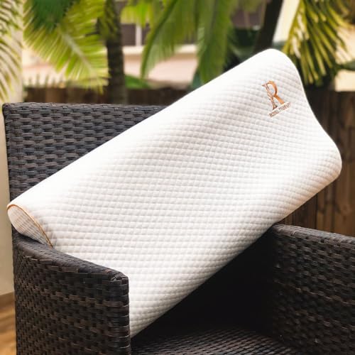 Royal Therapy 1-Pack Memory Foam Pillow, Cervical, Queen Contour Pillow, Orthopedic Pillow for Neck Support, Neck Pain, Side Sleepers, CertiPUR-US