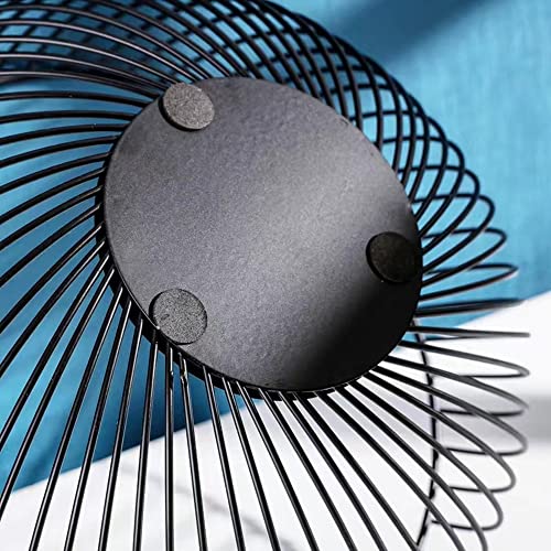 7UYUU Fruit Basket for Kitchen - Wire Fruit Basket Holder for Lemon, Potato, Onion - Black Countertop Fruit Bowl - 10.2 In (Round B)