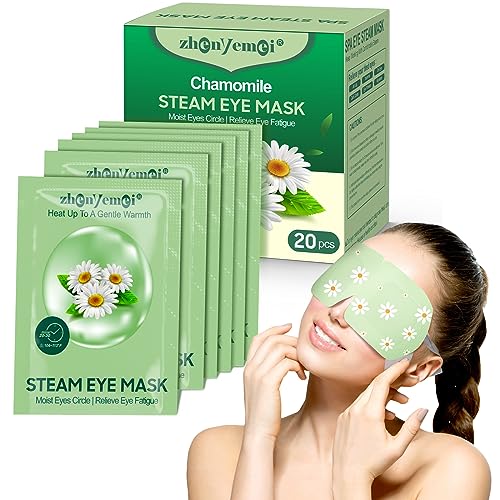 ZHENYEMEI Self Heating Warm Compress for Eyes | 6A Silk Cotton Material | Heated Eye Mask for Fast Relief of Dry Eyes | No Microwave Needed | Eye Treatment Products for Dry Eye Relief | 20 Count