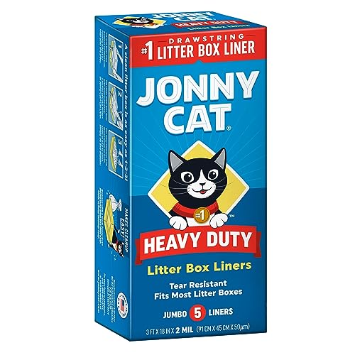 Jonny Cat Heavy Duty Litter Box Liners, Jumbo, 5ct