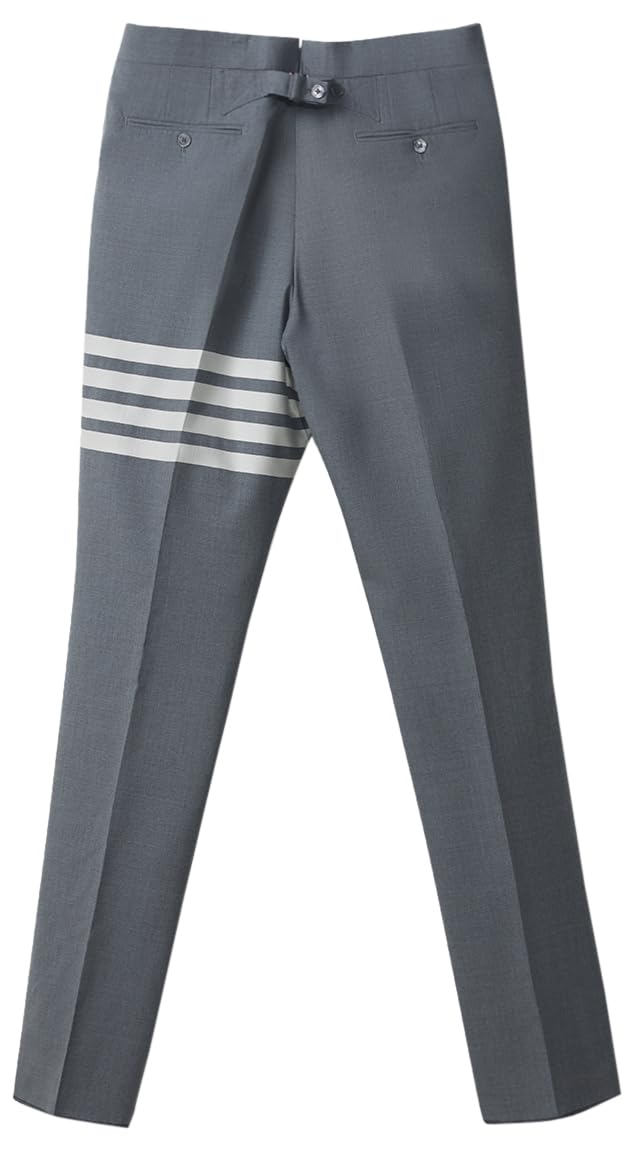 Thom Browne, Men's Fit 1 Backstrap Trousers, Large, Grey