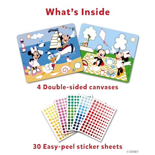 Skillmatics Art Activity - Dot It Disney Mickey and Friends, Mess-Free Sticker Art for Kids, Craft Kits, DIY Activity, Scrapbooking, Gifts for Boys & Girls Ages 3, 4, 5, 6, 7