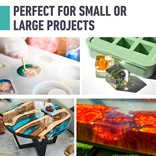 Beast Bond Epoxy Resin - Ultra-Gloss 1 Gallon Kit, Crystal Clear, Self-Leveling, UV & Impact Resistant Resin Kit for Art, Jewelry, Tables & Countertops, Easy 1:1 Mix, DIY Crafts