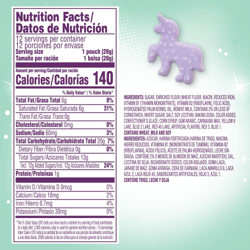 Mother's Sparkling Mythical Creatures Cookies, 1 oz Individual Bags, 12 Count