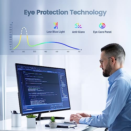 Jlink 2K Computer Monitor 32 Inch Monitor, IPS 1440P Monitor with Ultra-Thin Bezel, 104% sRGB Widescreen QHD AMD Display, Freesync and G-sync, HDMI VGA Mini DP+DP 3.5mm AUX Port, HDR Low Blue Light