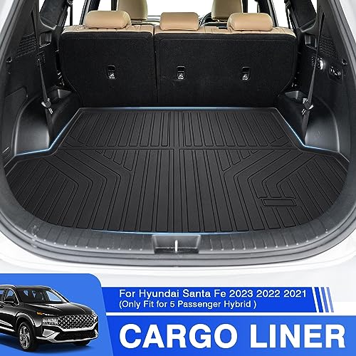 Forccord Custom Fit for Cargo Liner 2021-2025 Jeep Grand Cherokee L 6/7 Seats All Weather Protection TPE Trunk Mat Black Cargo Mat Interior Automotive Accessories