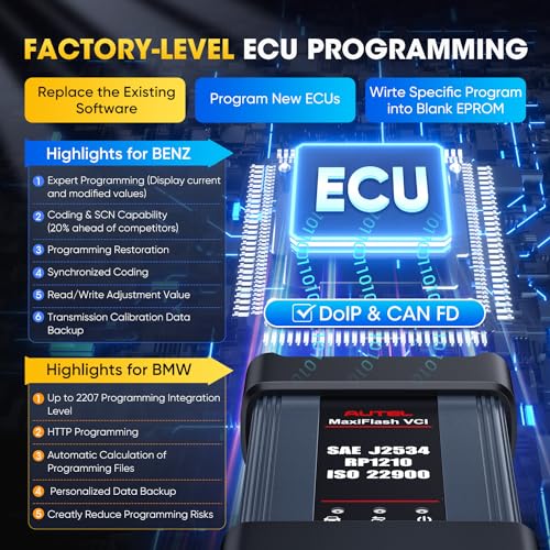 Autel MaxiSys Elite II PRO Scanner, 2-Year Updates [$2590], 2024 Elite 2 PRO Newer Motor TruSpeed, ECU Programming Coding as Ultra MS919 MS909 Up of MK908P, 38+ Reset, 3000+ Bidirectional, CAN FD DoIP