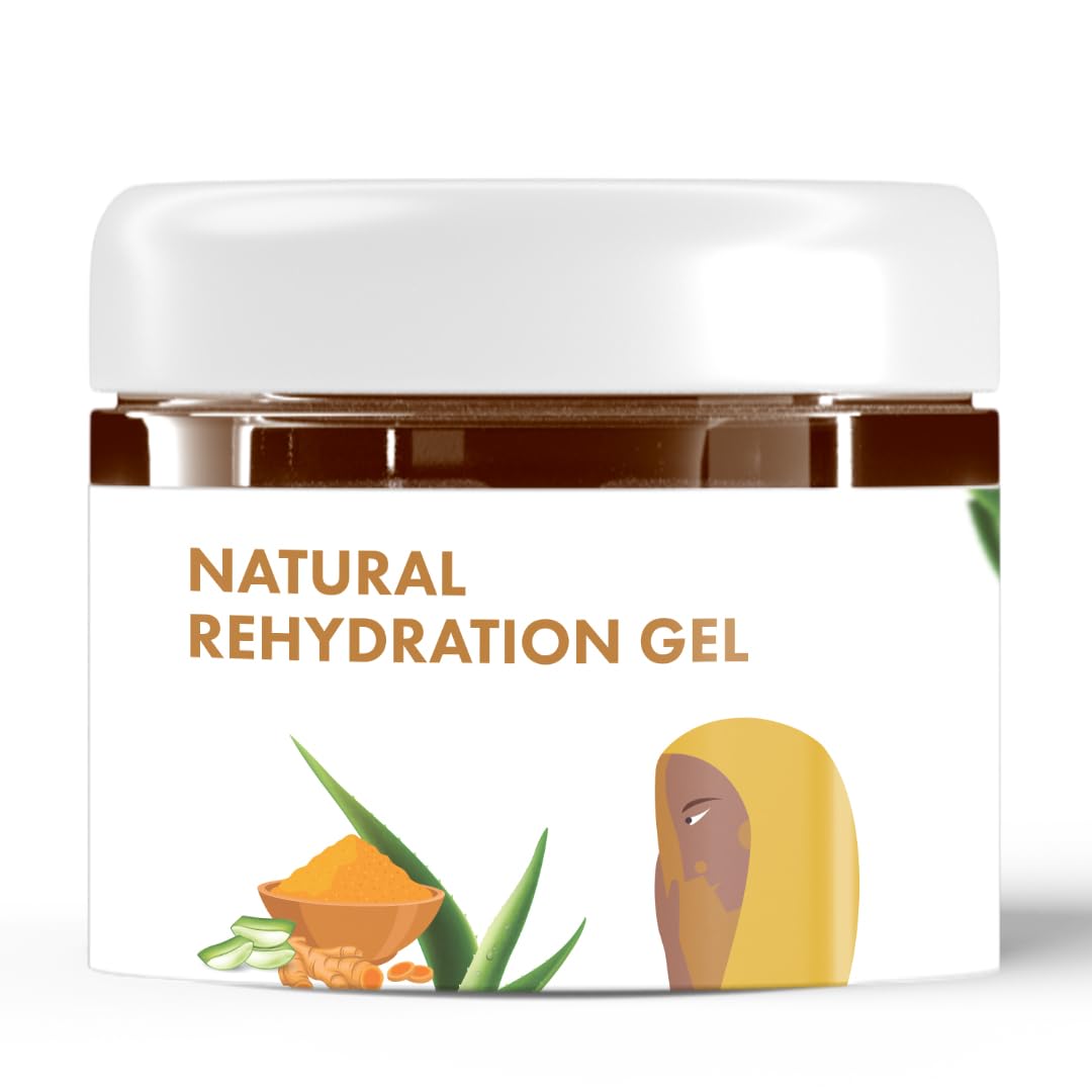 marabe Nature Turmeric & Aloe Vera Gel | Natural Skin Care for Hydration & Soothing Relief | Gel Facial Moisturizer | No Fragrance | Hand & Face Moisturizer | Lightweight (100ml)