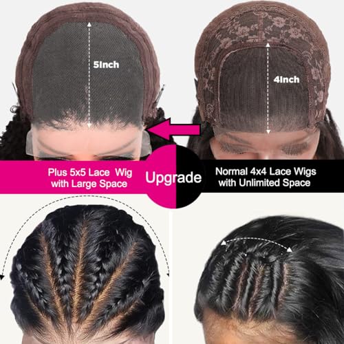 13X4 Chocolate Brown Lace Front Wigs Human Hair 180 Density Deep Wave Lace Front Wigs Human Hair Pre Plucked Glueless Hd Lace Frontal Wigs Human Hair Brown Colored Curly Lace Front Wig Human Hair
