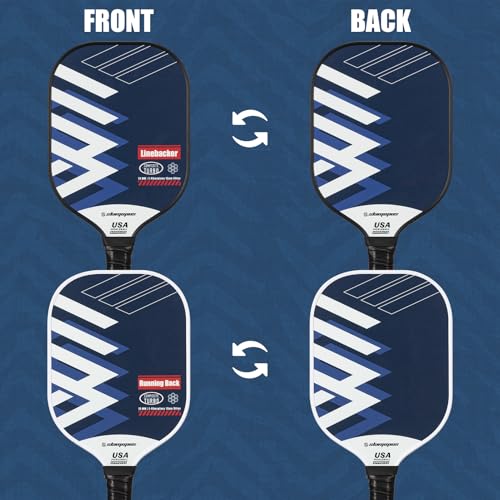 SLAMOPUS Pickleball Paddles Set of 2 | Pickleball Set of 4 Pickleball Rackets | Graphite & Fiberglass Hybrid Pickleball | USAPA Approved | Great Paddle for Beginners and Pros | Two Year Easy Returns