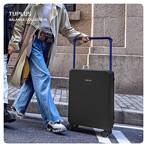 TUPLUS Suitcase ABS Hard Shell Luggage with 4 Spinner Wheels Hold Check in Travel Case with TSA Lock, Balance Series