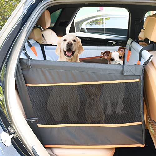 LOOBANI Dog Car Seat for Medium Large Dogs, Seat Extender for Dogs, with Waterproof Pee Pad and Pet Seat Belt, Provide Your Pet a Comfortable and Safety Travel Car Seat