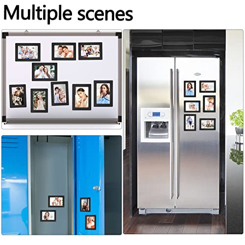 FYY Picture Frame 3.5x5, 5 Pack Magnetic Photo Frames for Refrigerator, Magnetic Picture Frames suitable for Fridge, Dishwasher, Locker and Office Cabinet, Horizontally or Vertically