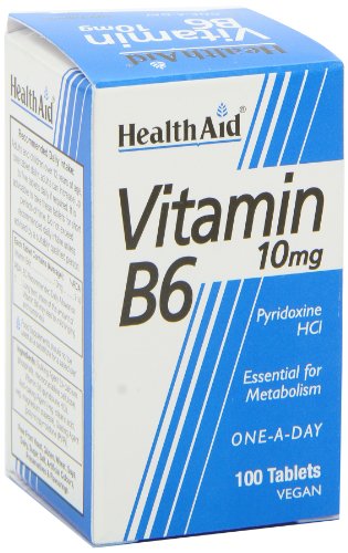 Health Aid Vitamin B6 (Pyridoxine HCl) 10mg 100 Tablets