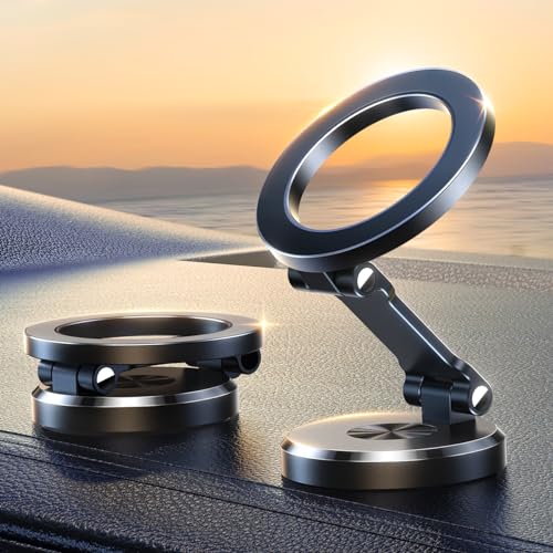 JOYROOM for MagSafe Car Mount, [360° Rotation & Strong Magnet] Magnetic Phone Holder for Car, All-Metal Ultra Magnetic Car Phone Holder, Fits iPhone 16/16 Pro/16 Pro Max 15 14 13 & MagSafe Case