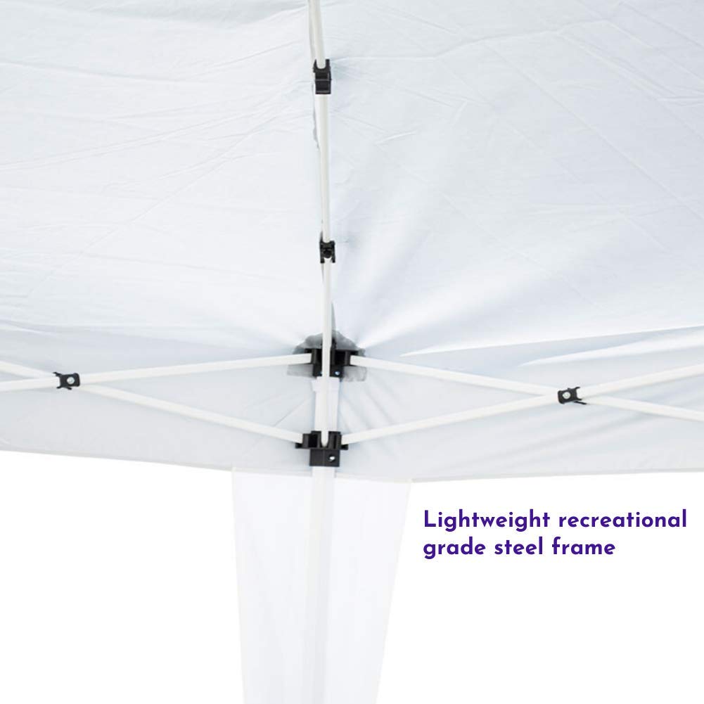 Impact Canopy 10' x 10' Canopy Tent Gazebo with Dressed Legs, White
