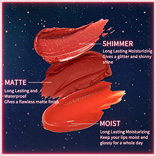 Catkin Rouge Matte Lipstick, Waterproof Long Lasting Satin Moisturizing Smooth Soft 0.13 Ounce-Chinese Style (C.168)