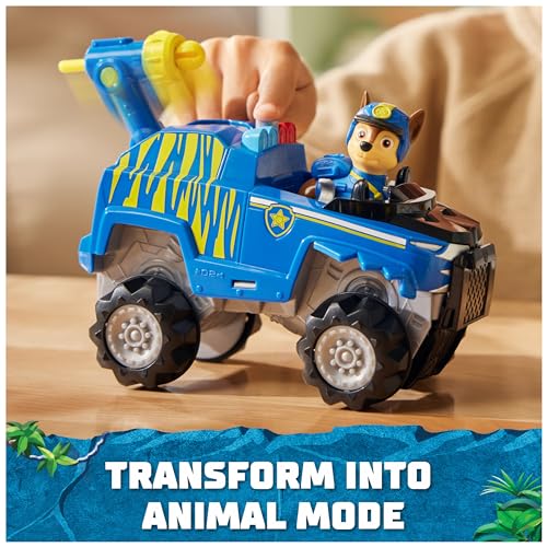 Paw Patrol Jungle Pups, Chase Tiger Vehicle, Toy Truck with Collectible Action Figure, Kids Toys for Boys & Girls Ages 3 and Up