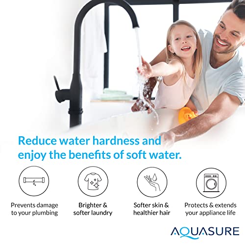 Aquasure Whole House Water Filtration Bundle w/Water Softener, 75 GPD RO System & Dual Purpose Sediment/GAC Pre-Filter (32,000 Grains)