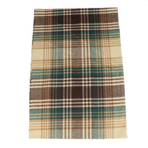 TZ Promise Herringbone Houndstooth Checked Pattern Cashmere Feel Classic Soft Luxurious Winter Scarf For Men Women (Herringbone Beige)