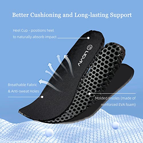 LIGVIV Kids Soccer Cleats Boys Girls - Toddler/Little Kid/Big Kid (Black Blue, Toddler, Numeric_8, Numeric, us_Footwear_Size_System, Medium)