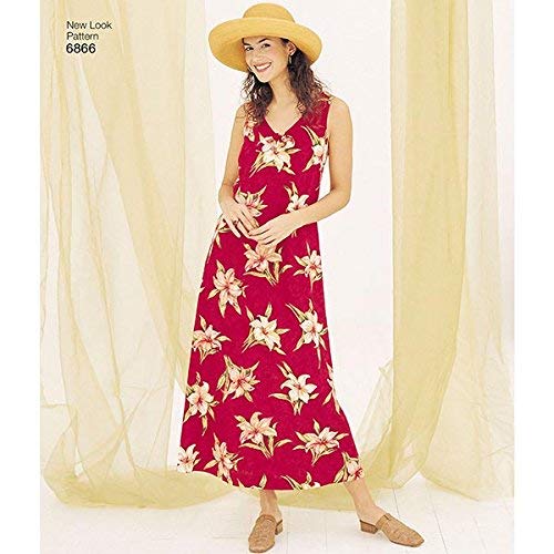 New Look Sewing Pattern 6866 Misses Dresses, Size A (S-M-L-XL)